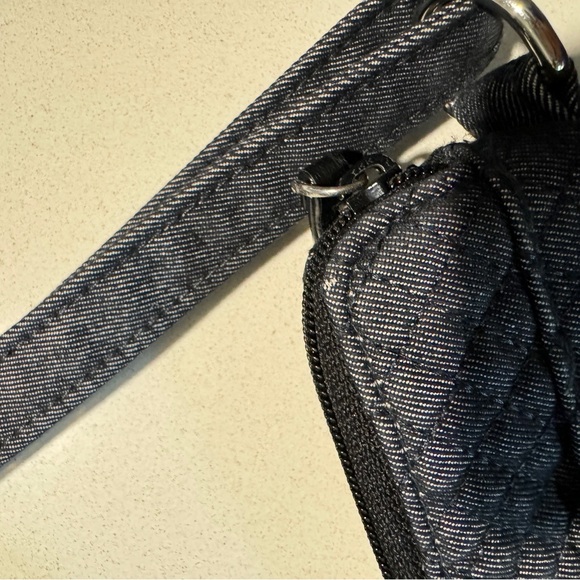 Vera Bradley All Navy Denim Crossbody - Picture 9 of 10